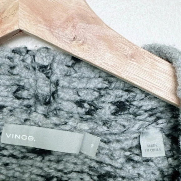 Vince Womens Size Medium Duster Robe Open Duster Cardigan Grey Color - Picture 11 of 12